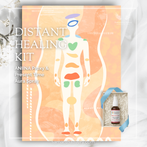 Distant Healing tool kit of Aura aromatherapy spray with Chakra mapping proxy for healers